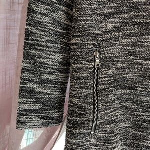 Chanel tweed-style shift dress w/ zippers